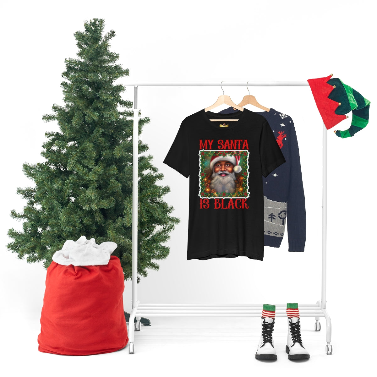 MY SANTA IS BLACK Unisex Jersey Short Sleeve Tee