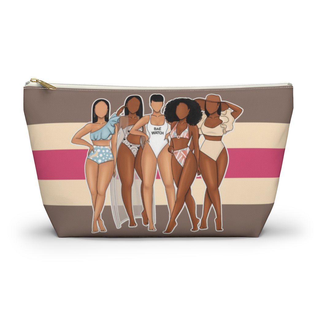 Brown Beach Babes Accessory Pouch