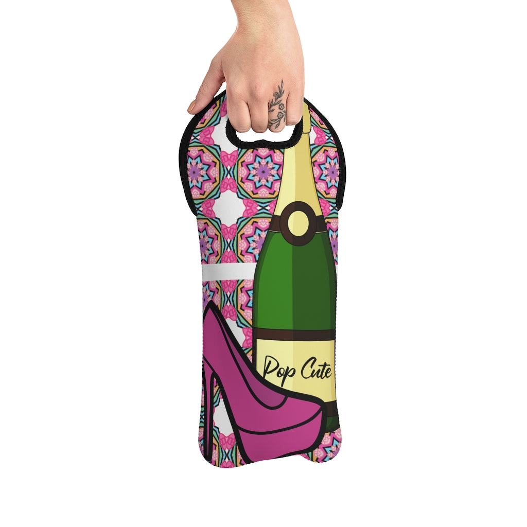 Pop Cute Wine Tote Bag