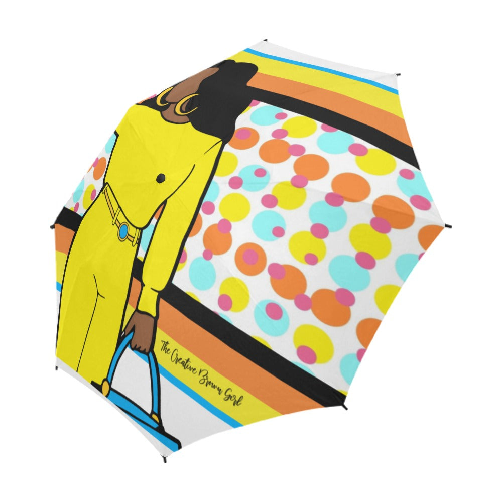 SIGNATURE TCBG BRIGHT SEMI-AUTOMATIC FOLDABLE UMBRELLA