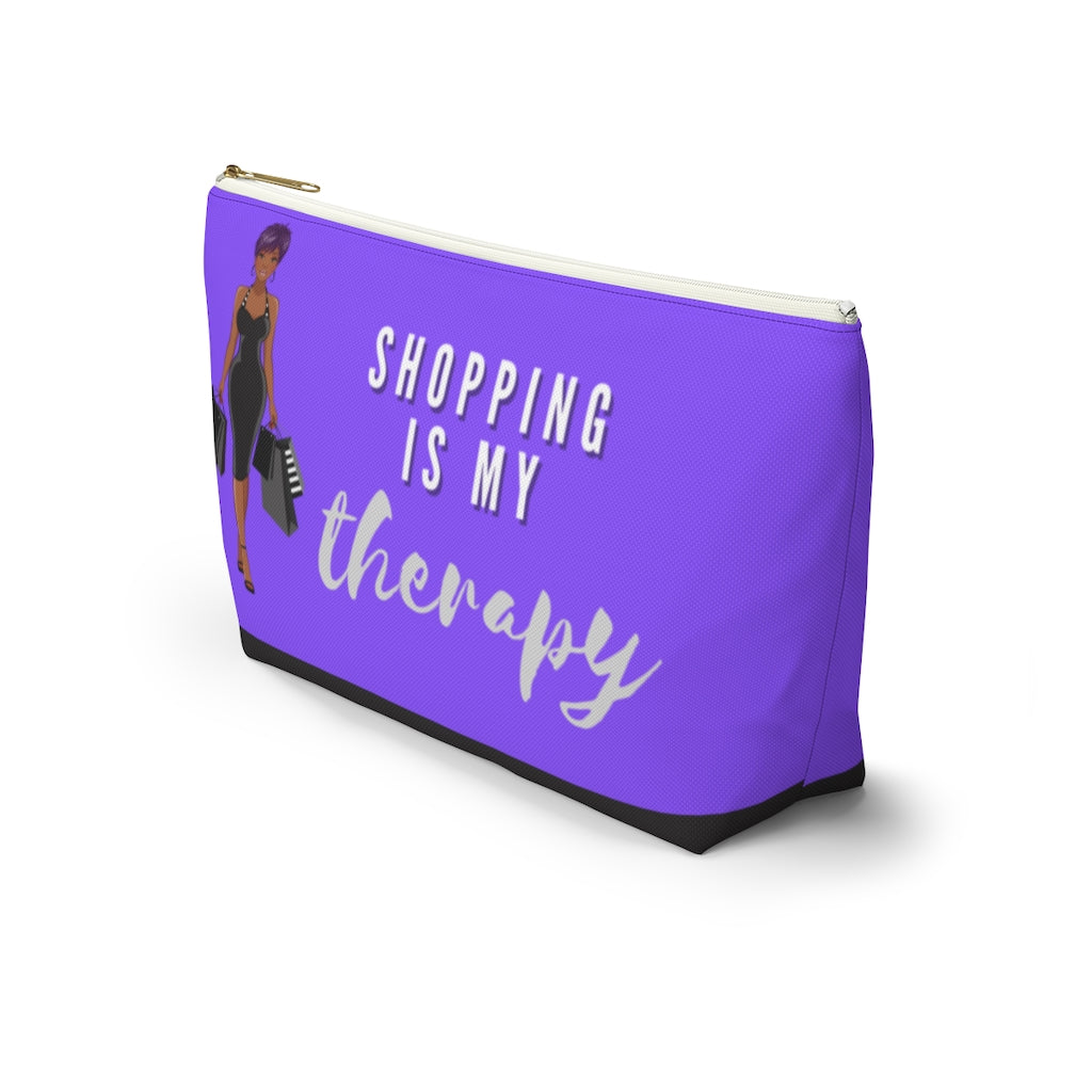 Shopping is My Therapy Accessory Pouch