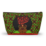 MOTHER HUSTLER Accessory Pouch w T-bottom (LIME FLORAL)