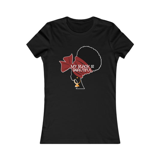 MY BLACK IS BEAUTIFUL Women's Cut Tee