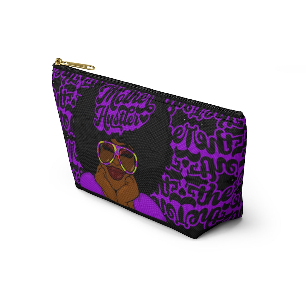 MOTHER HUSTLER Accessory Pouch w T-bottom (PURPLE)