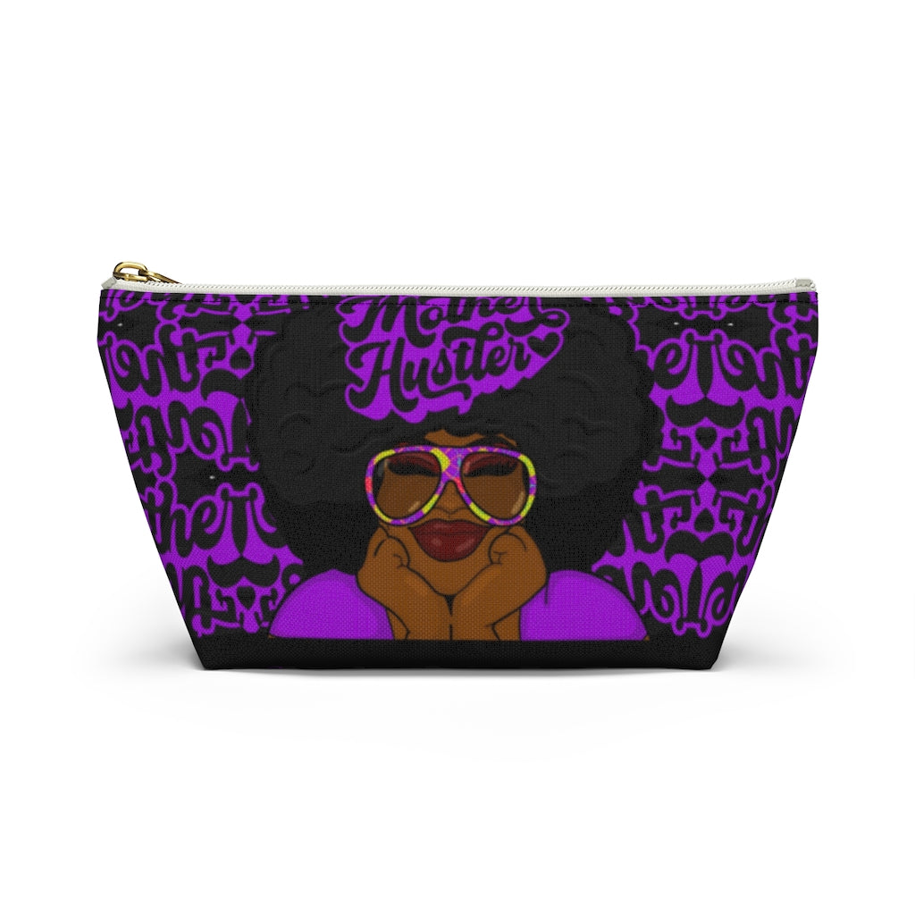 MOTHER HUSTLER Accessory Pouch w T-bottom (PURPLE)