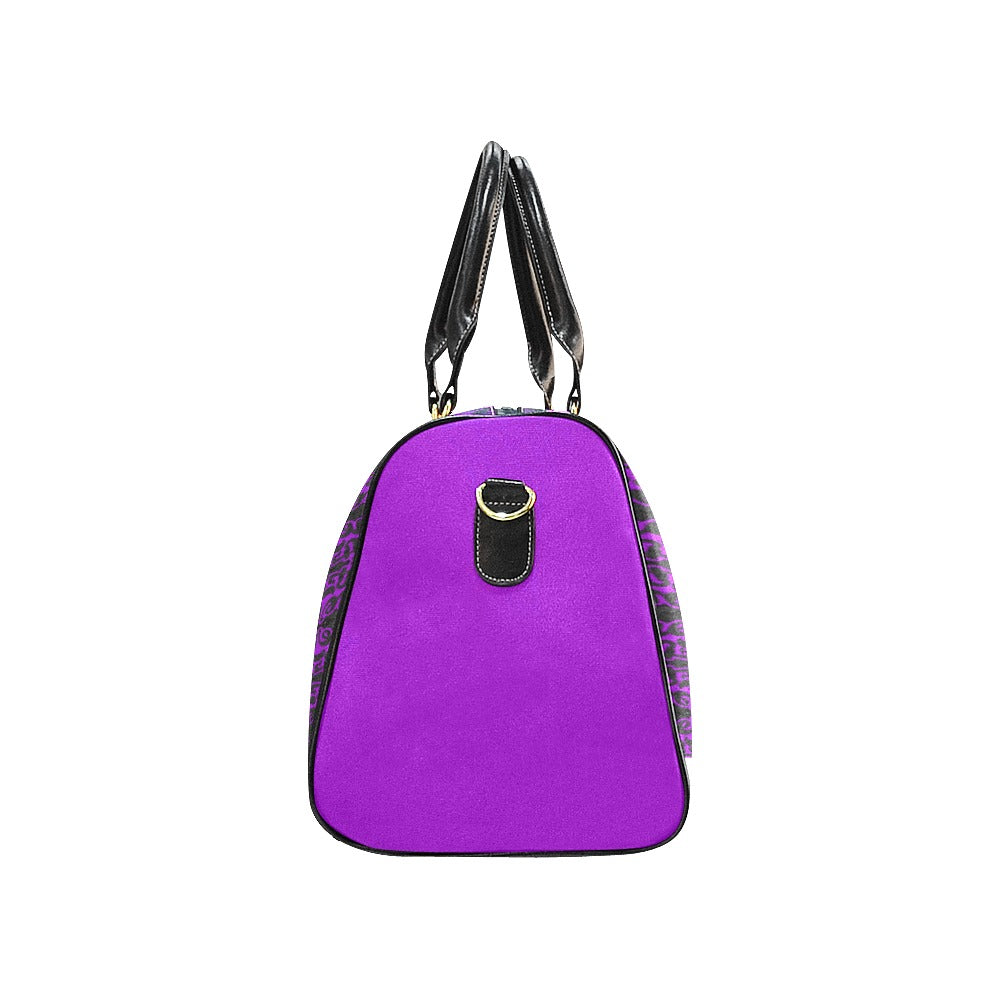 MOTHER HUSTLER LARGE TRAVEL DUFFLE PURPLE