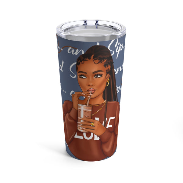 AND SIP Gray Tumbler (Tan Skin) – The Creative Brown Girl Shop