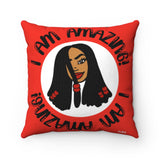 AMAZING GIRL Pillow (red/black)