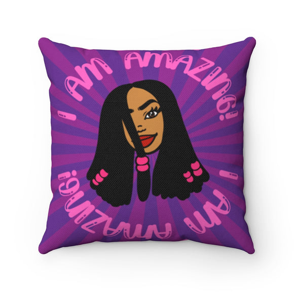 AMAZING GIRL Pillow (purple/pink)