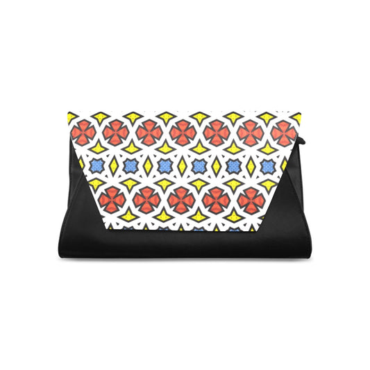 TRIBALESQUE LARGE FLAP CLUTCH