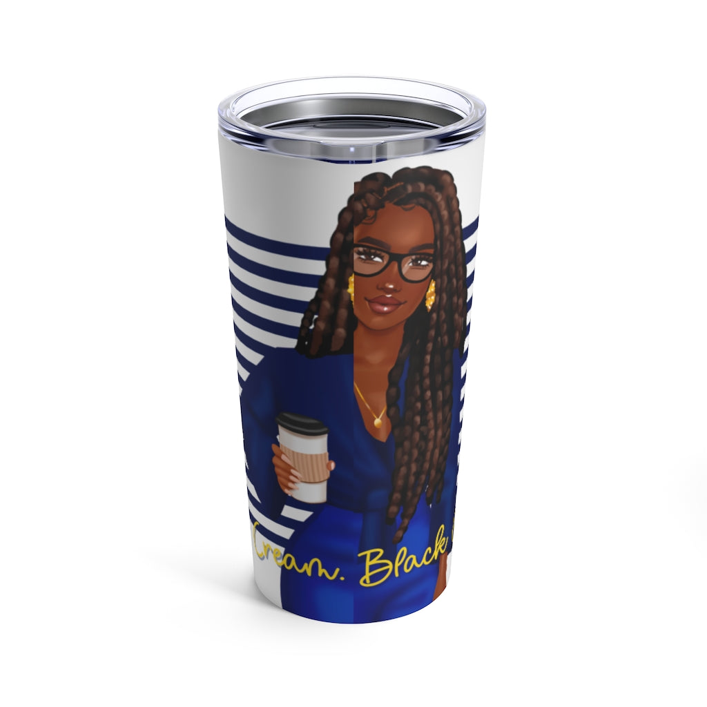 Black Coffee Blue Tumbler (dark)