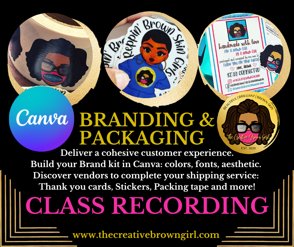 RECORDING CANVA BRANDING AND PACKAGING MASTERCLASS