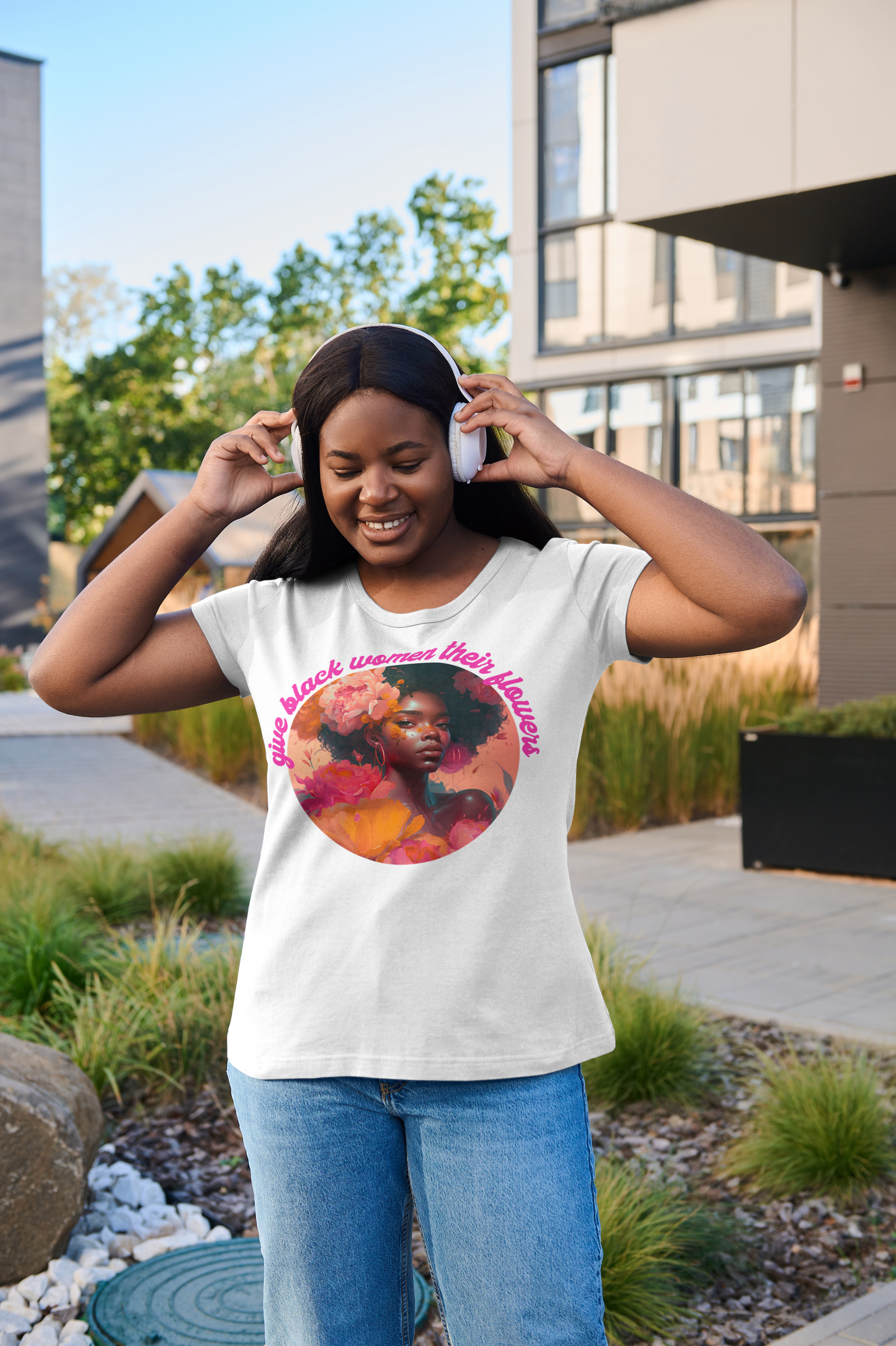 Give Black Women Their Flowers Unisex Tee