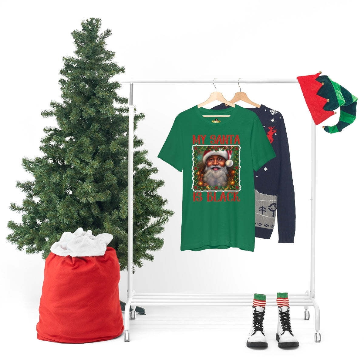 MY SANTA IS BLACK Unisex Jersey Short Sleeve Tee