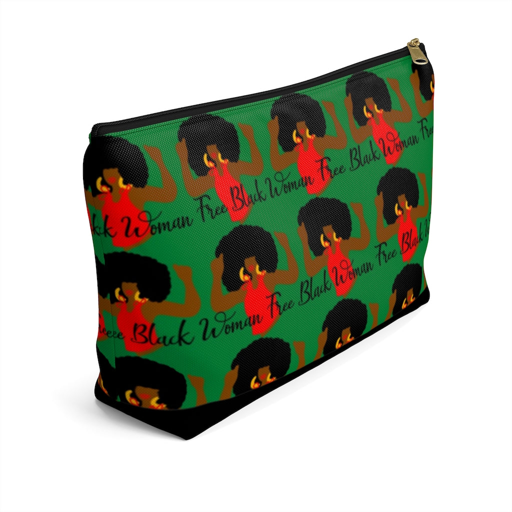 FREE BLACK WOMAN Pouch w T-bottom