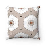 GLAM WHITE FLORAL Square Pillow