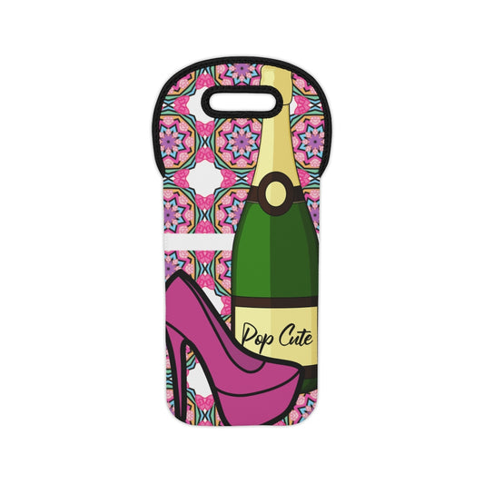 Pop Cute Wine Tote Bag