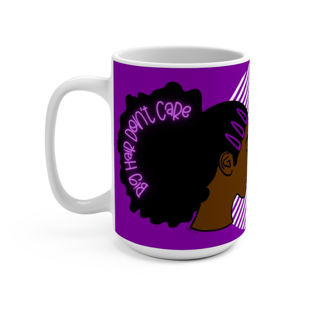 BIG HAIR DON'T CARE Mug PURPLE