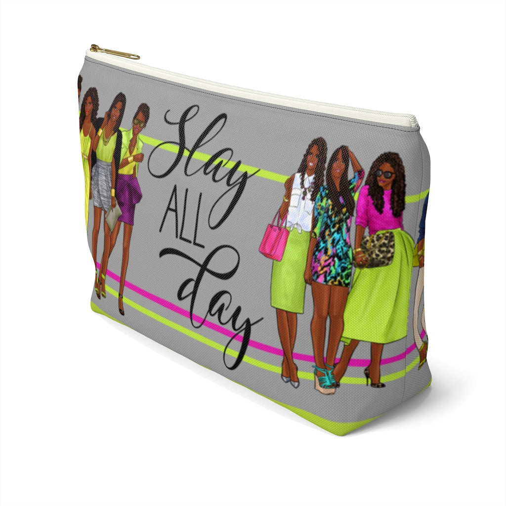 SLAY ALL DAY Accessory Pouch w T-bottom