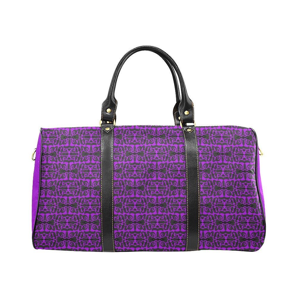 MOTHER HUSTLER LARGE TRAVEL DUFFLE PURPLE