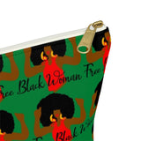 FREE BLACK WOMAN Pouch w T-bottom