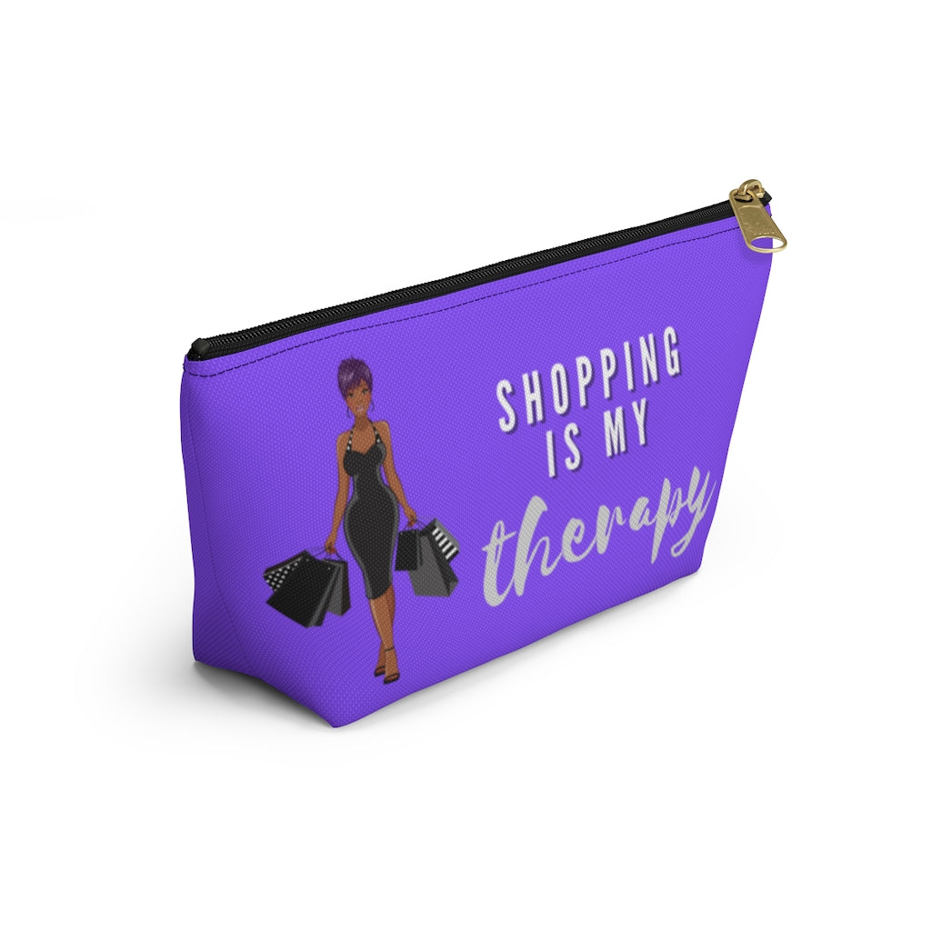 Shopping is My Therapy Accessory Pouch