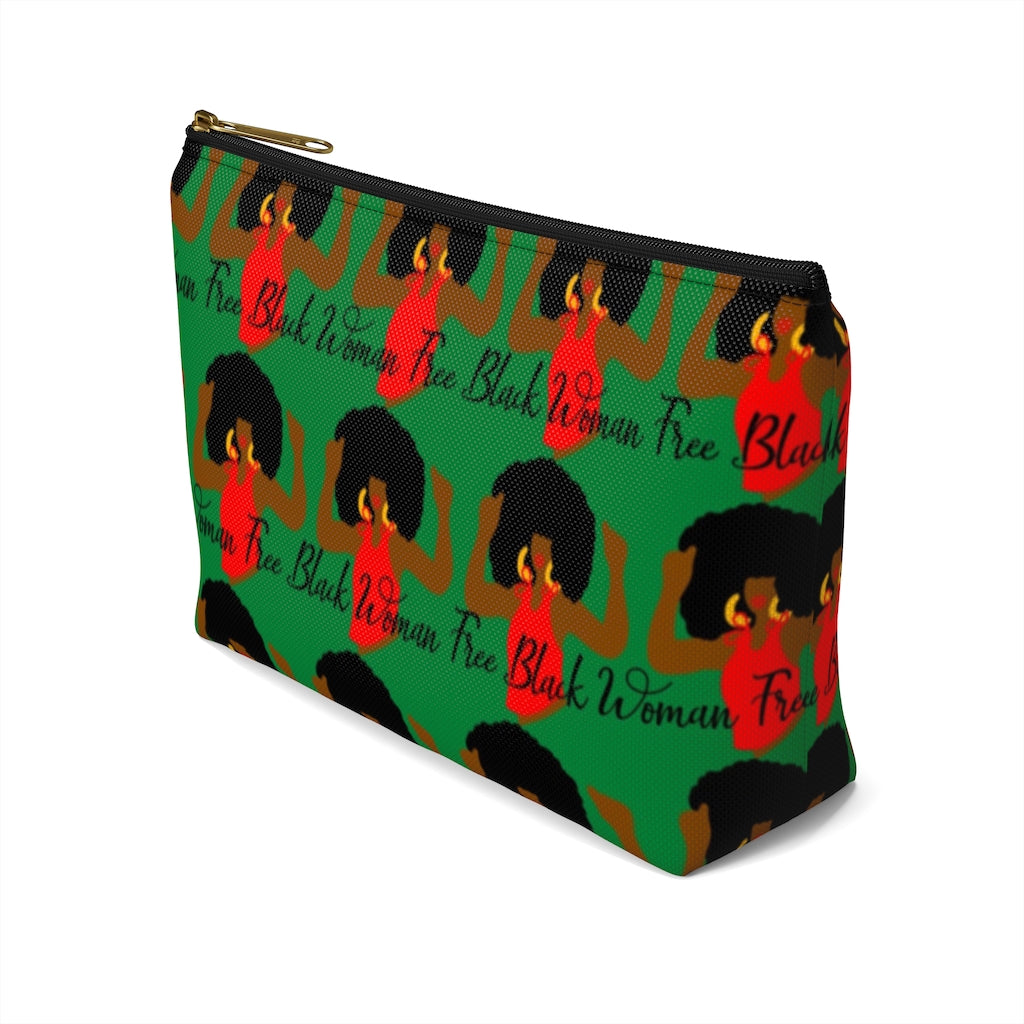 FREE BLACK WOMAN Pouch w T-bottom