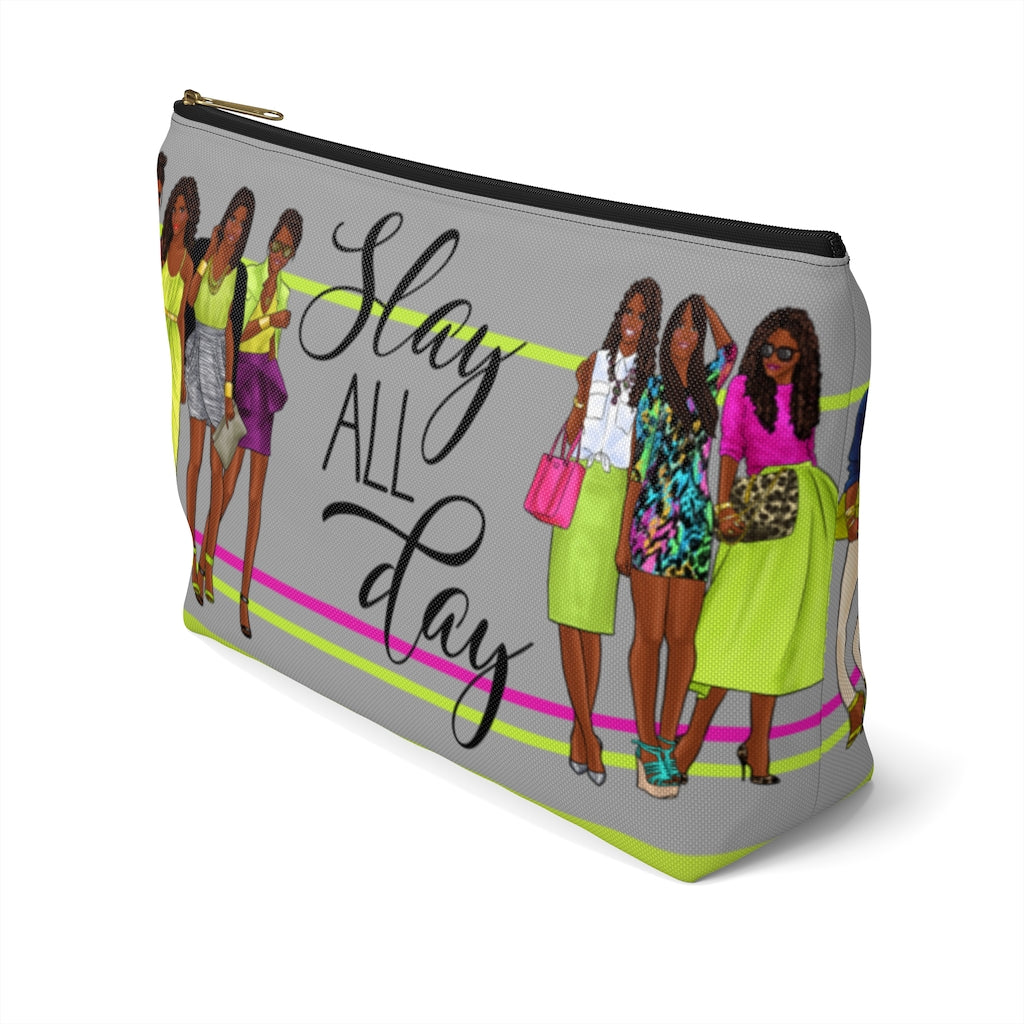 SLAY ALL DAY Accessory Pouch w T-bottom