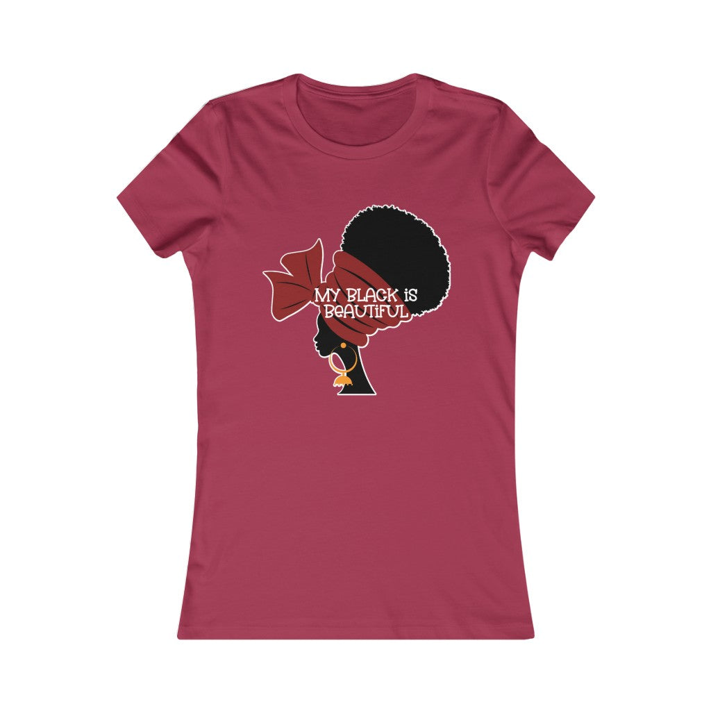 MY BLACK IS BEAUTIFUL Women's Cut Tee