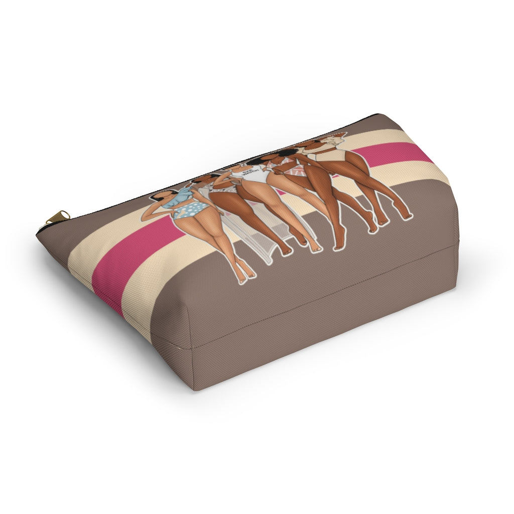 Brown Beach Babes Accessory Pouch