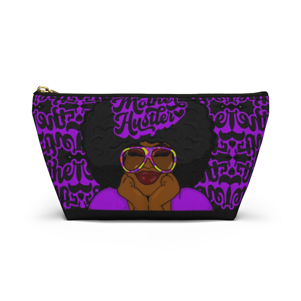 MOTHER HUSTLER Accessory Pouch w T-bottom (PURPLE)