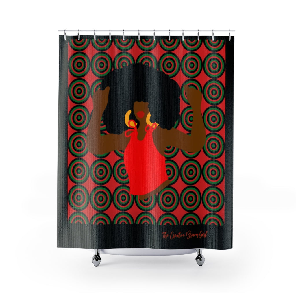 FREE BLACK WOMAN Shower Curtain