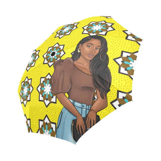 I'M GOLDEN SIS SEMI-AUTOMATIC FOLDABLE UMBRELLA