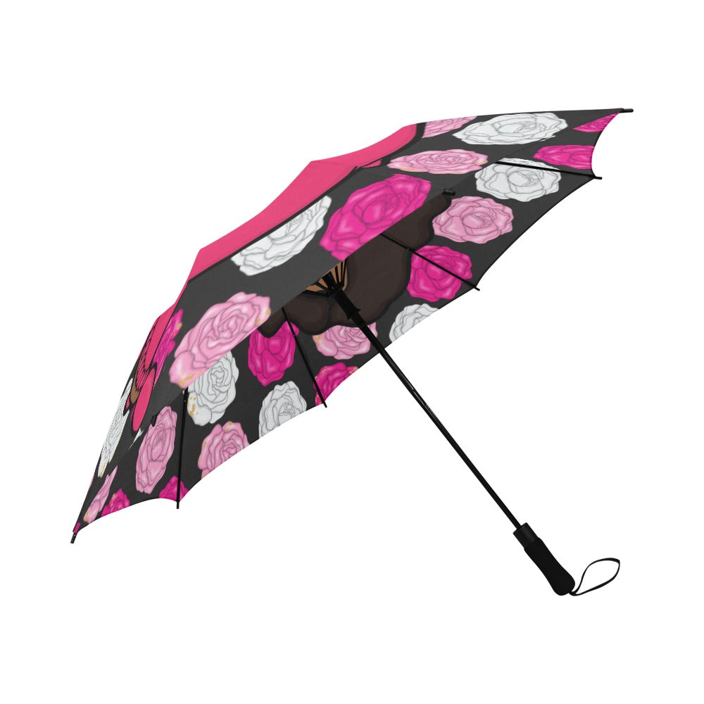 SEMI-AUTOMATIC FOLDABLE UMBRELLA