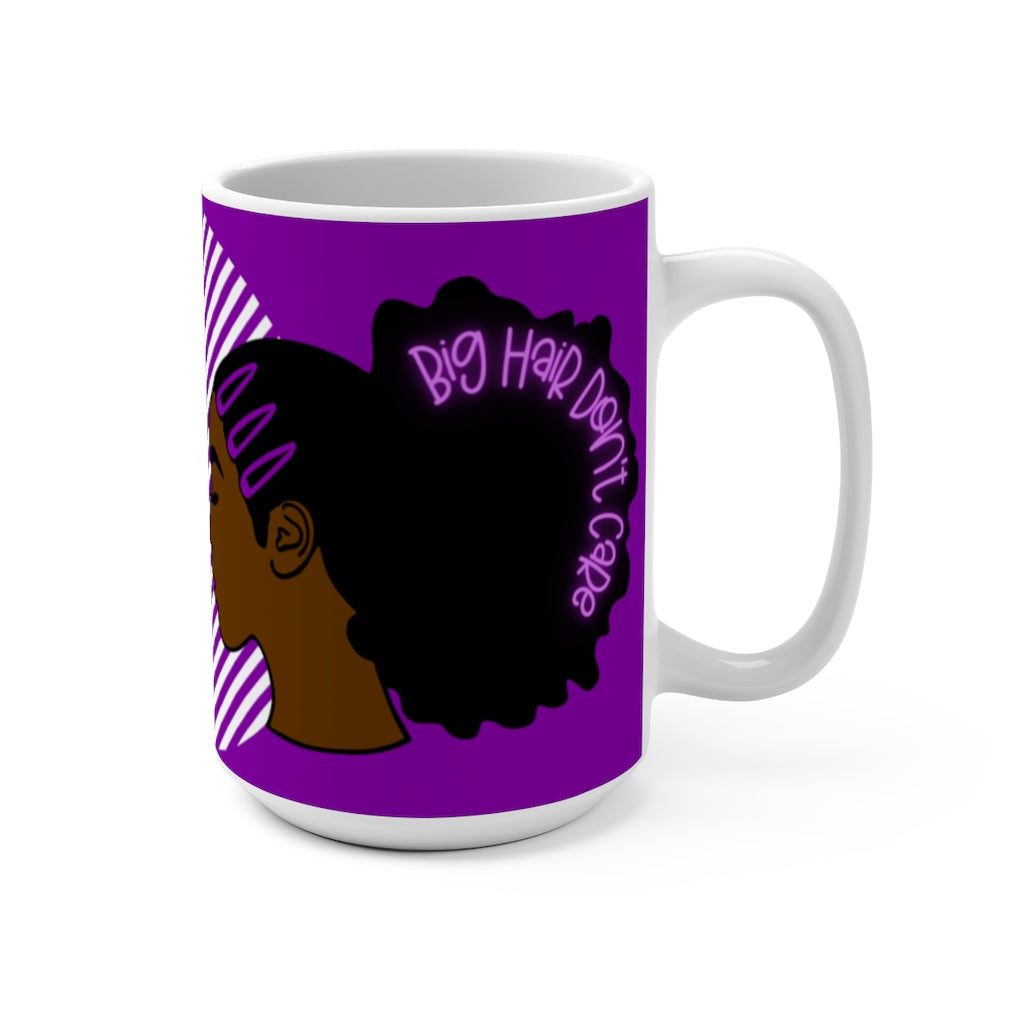 BIG HAIR DON'T CARE Mug PURPLE