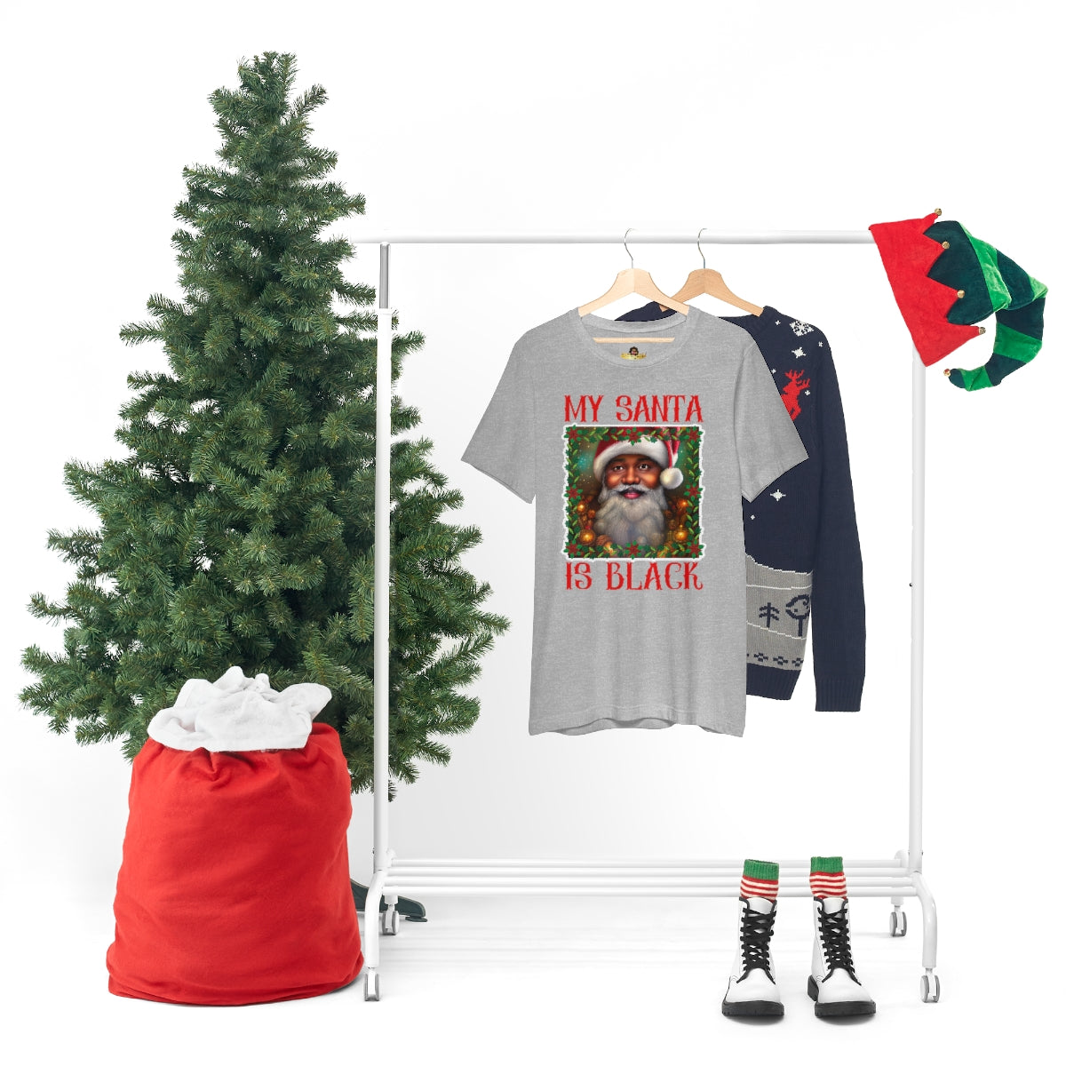 MY SANTA IS BLACK Unisex Jersey Short Sleeve Tee