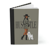 HUSTLE Hardcover Matte Journal (poodle)