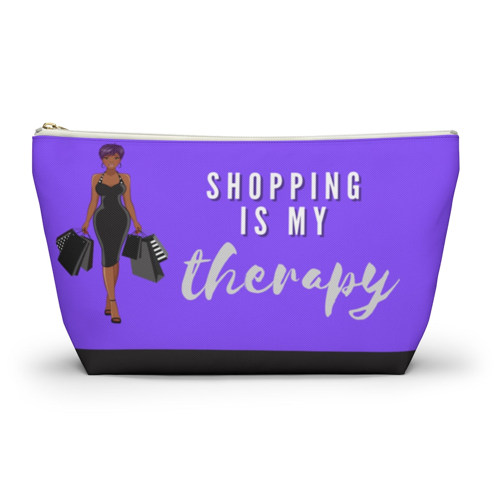 Shopping is My Therapy Accessory Pouch