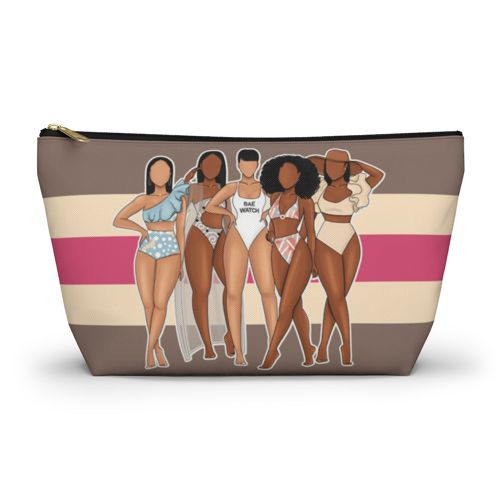 Brown Beach Babes Accessory Pouch