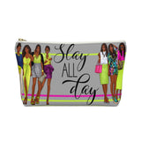 SLAY ALL DAY Accessory Pouch w T-bottom