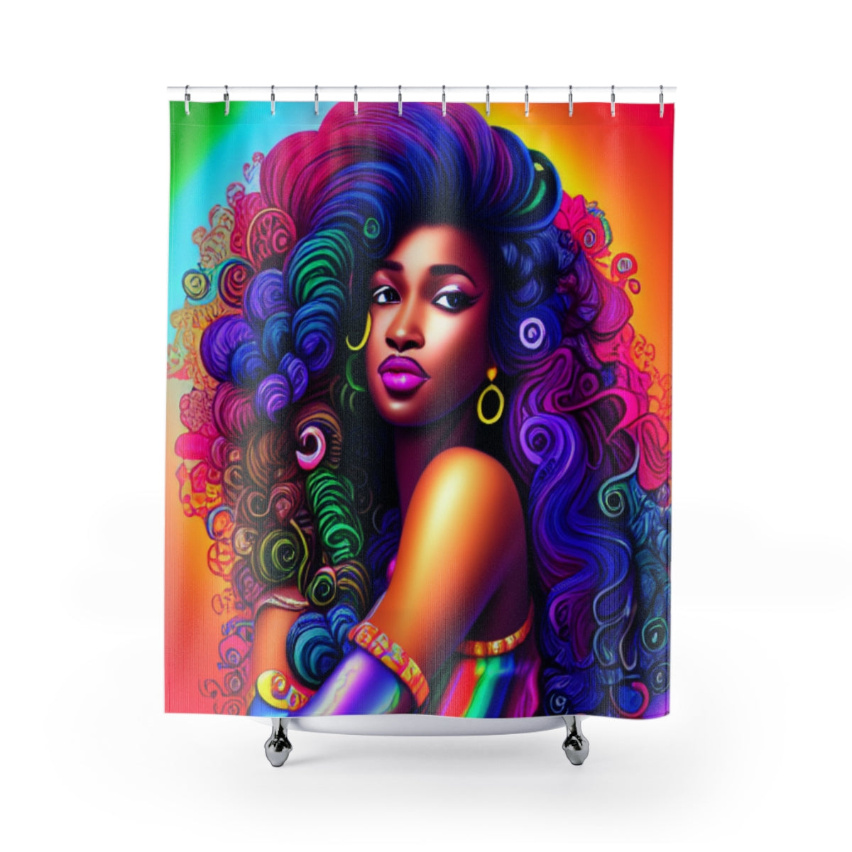 Rainbow Vixen Shower Curtain