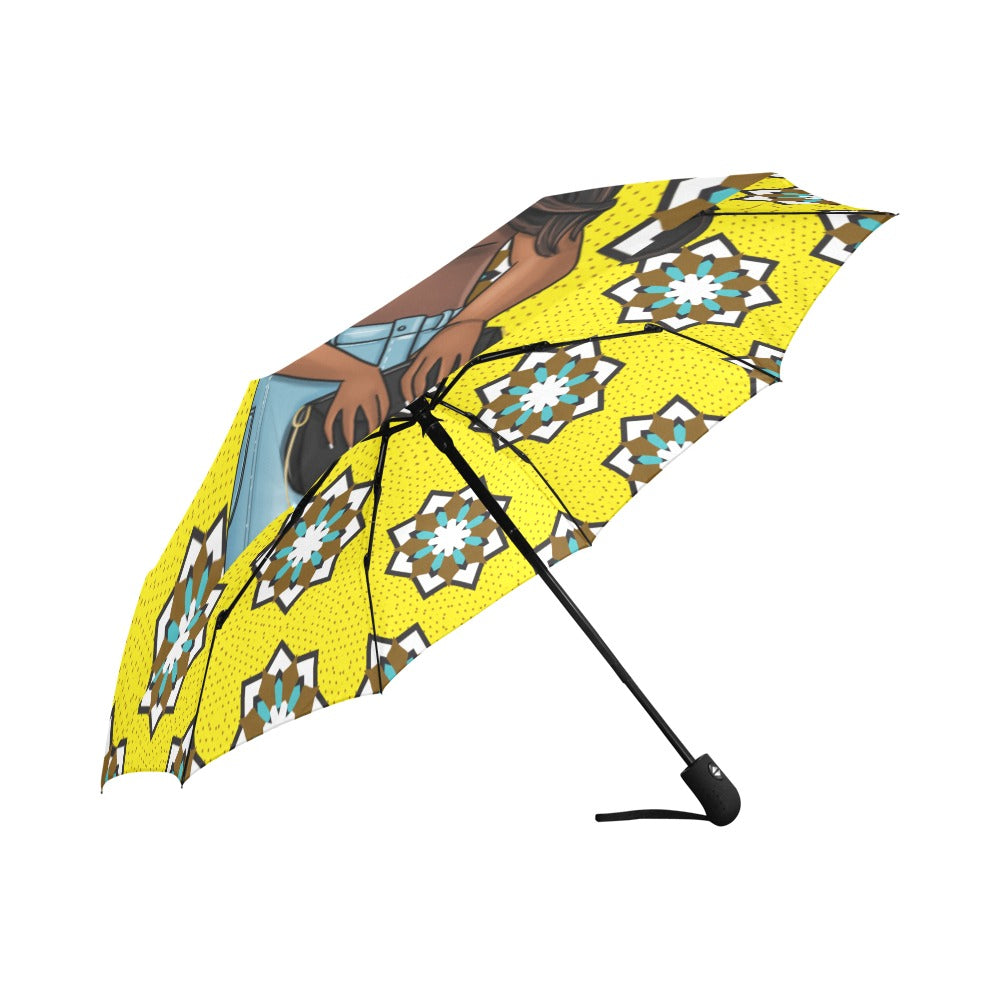 I'M GOLDEN SIS SEMI-AUTOMATIC FOLDABLE UMBRELLA