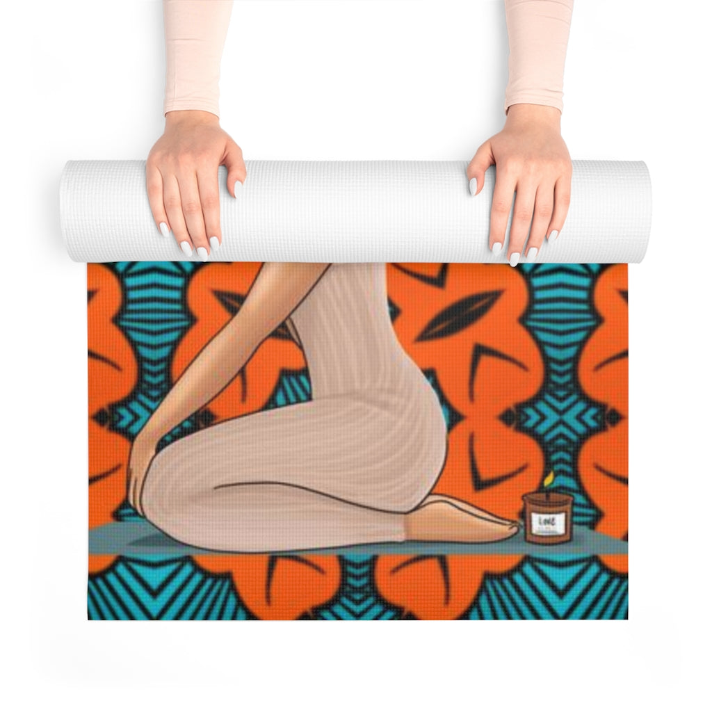 NAMASTE Foam Yoga Mat - BRIGHT ANKARA