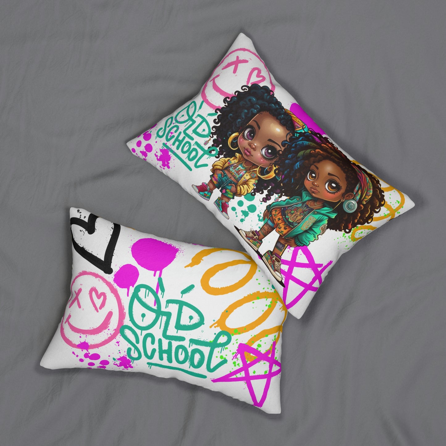 Girls Fun Graffiti Pillow