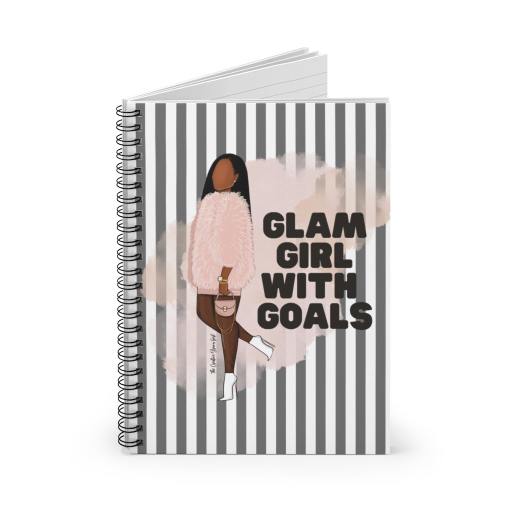 GLAM GIRL GOALS Spiral Notebook - Ruled Line