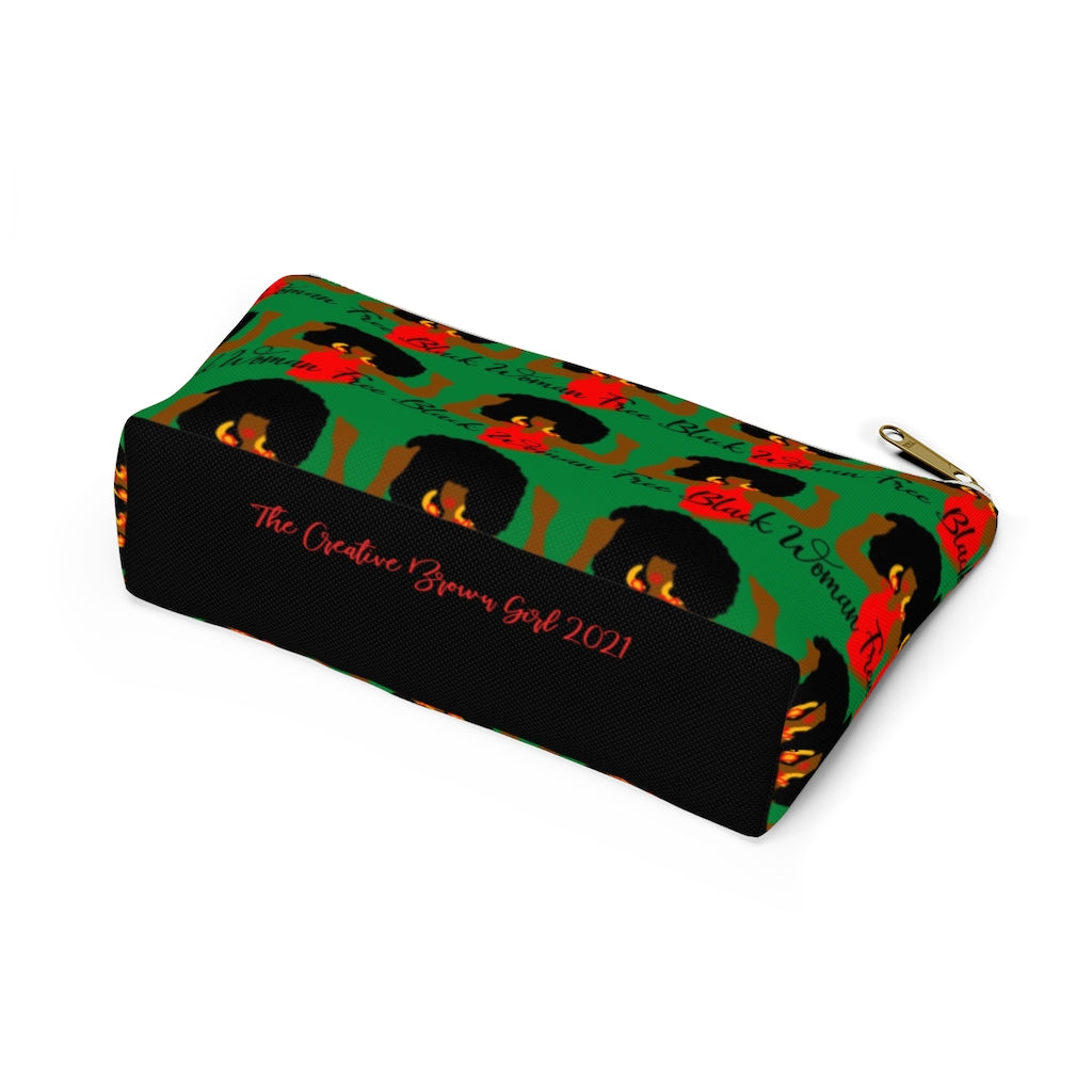 FREE BLACK WOMAN Pouch w T-bottom