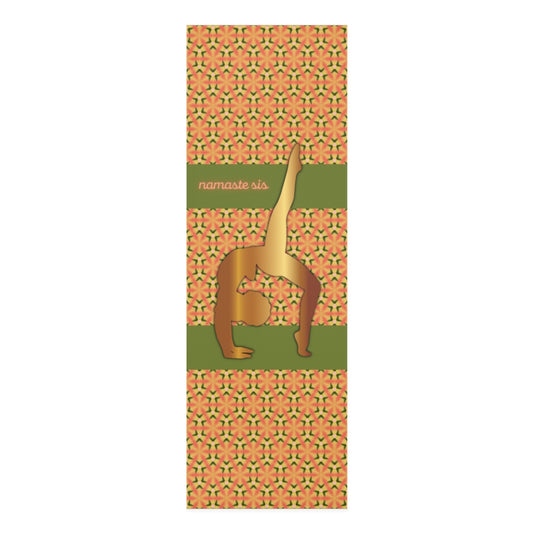 NAMASTE SIS Foam Yoga Mat - PEACH PRINT