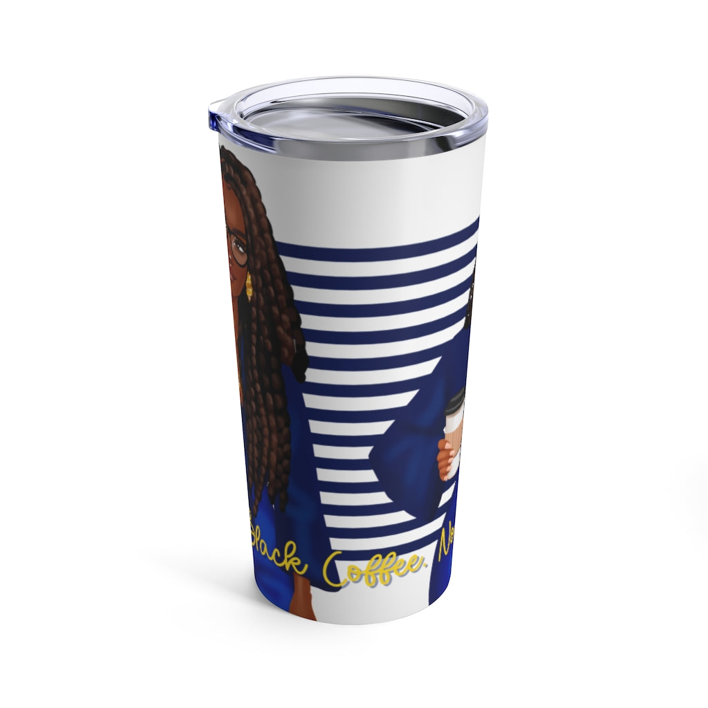 Black Coffee Blue Tumbler (dark)