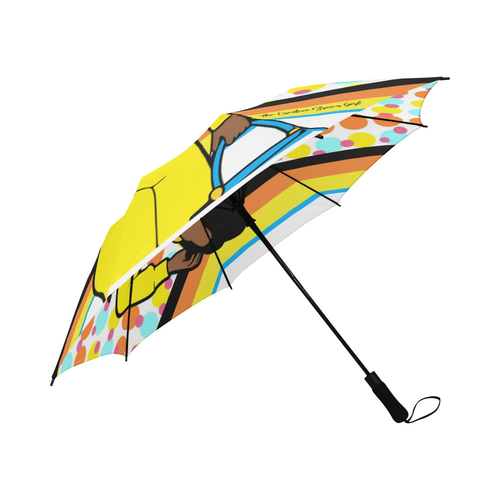 SIGNATURE TCBG BRIGHT SEMI-AUTOMATIC FOLDABLE UMBRELLA