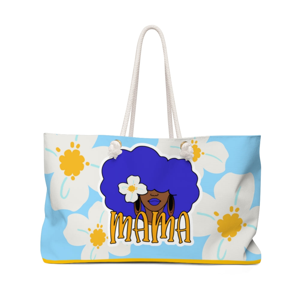 Blue Blooms Mama Weekender